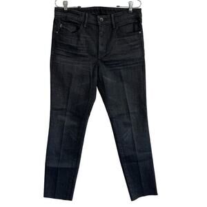 Helmut Lang‎ | Size: 29 | Ankle Skinny Jeans Black Raw Hem High Rise